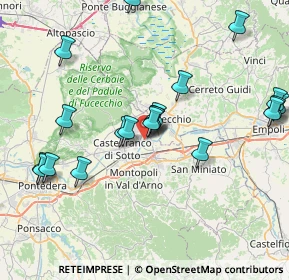 Mappa Via Massimo D'Azeglio, 56029 Santa Croce sull'Arno PI, Italia (8.6625)