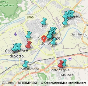 Mappa Via Massimo D'Azeglio, 56029 Santa Croce sull'Arno PI, Italia (1.9795)