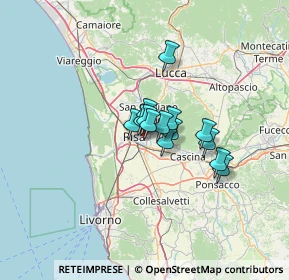 Mappa Via Piemonte, 56124 Pisa PI, Italia (7.49)