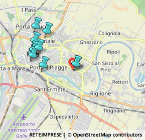 Mappa Via Piemonte, 56124 Pisa PI, Italia (1.93182)