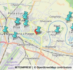 Mappa Via Piemonte, 56124 Pisa PI, Italia (2.5325)