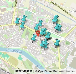 Mappa Via Piemonte, 56124 Pisa PI, Italia (0.3675)