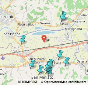 Mappa Via Erti, 56028 San Miniato PI, Italia (2.61909)