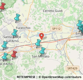 Mappa Via Erti, 56028 San Miniato PI, Italia (7.056)