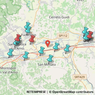 Mappa Via Erti, 56028 San Miniato PI, Italia (5.505)