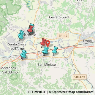 Mappa Via Erti, 56028 San Miniato PI, Italia (3.69667)