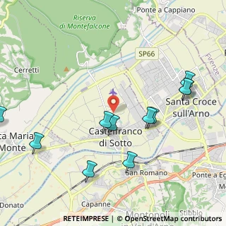 Mappa 56022 Castelfranco di sotto PI, Italia (2.42909)