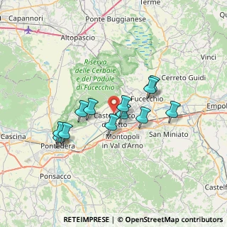 Mappa 56022 Castelfranco di sotto PI, Italia (6.0125)