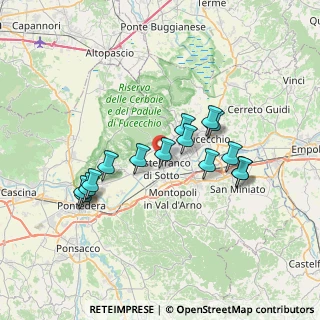 Mappa 56022 Castelfranco di sotto PI, Italia (6.57867)