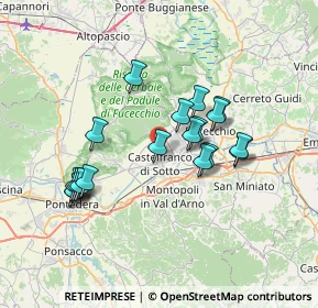 Mappa 56022 Castelfranco di sotto PI, Italia (6.54842)