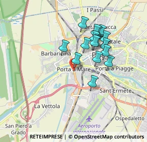 Mappa Via Ponte a Piglieri, 56121 Pisa PI, Italia (1.5725)