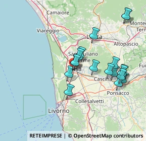 Mappa Via Ponte a Piglieri, 56121 Pisa PI, Italia (14.75556)