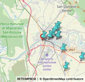 Mappa Via Ponte a Piglieri, 56121 Pisa PI, Italia (4.01)