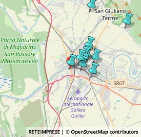 Mappa Via Ponte a Piglieri, 56121 Pisa PI, Italia (3.28)