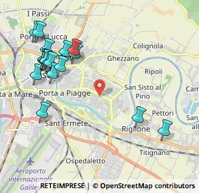 Mappa Centro Commerciale Pisanova, 56124 Pisa PI, Italia (2.44333)