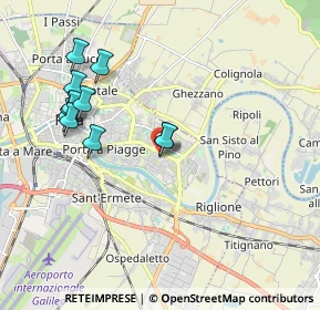 Mappa Via Venezia Giulia, 56124 Pisa PI, Italia (1.98364)
