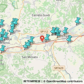 Mappa Via Arno, 56028 San Miniato PI, Italia (5.566)