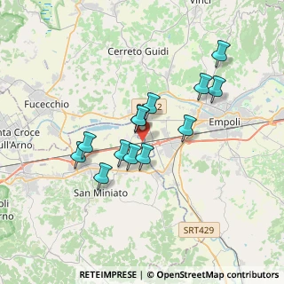 Mappa Via Arno, 56028 San Miniato PI, Italia (3.03769)