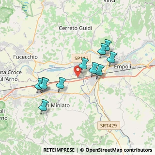 Mappa Via Arno, 56028 San Miniato PI, Italia (3.47182)