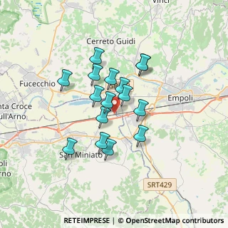 Mappa Via Arno, 56028 San Miniato PI, Italia (2.70063)