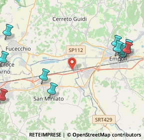Mappa Via Arno, 56028 San Miniato PI, Italia (6.19583)