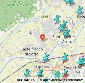 Mappa Via della Robina, 56022 Castelfranco di Sotto PI, Italia (3.3595)