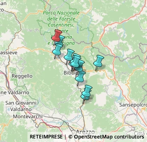 Mappa , 52011 Bibbiena AR, Italia (7.40583)