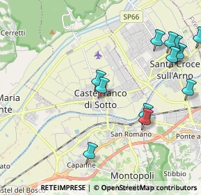 Mappa Piazza Remo Bertoncini, 56022 Castelfranco di Sotto PI, Italia (2.67462)