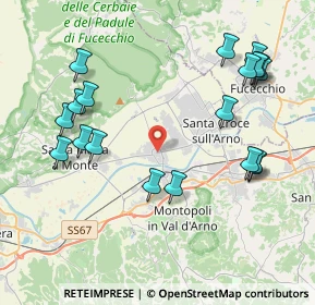 Mappa Piazza Remo Bertoncini, 56022 Castelfranco di Sotto PI, Italia (4.72474)