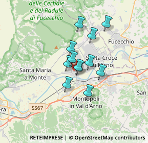 Mappa Piazza Remo Bertoncini, 56022 Castelfranco di Sotto PI, Italia (2.285)