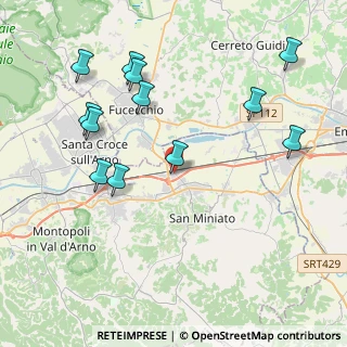 Mappa Via Bologna, 56028 San Miniato PI, Italia (4.61667)