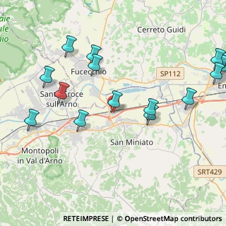 Mappa Via Bologna, 56028 San Miniato PI, Italia (5.254)