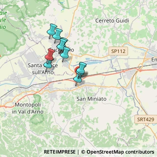 Mappa Via Bologna, 56028 San Miniato PI, Italia (2.90182)