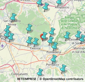 Mappa Via Famiglia Petri, 56010 Vicopisano PI, Italia (9.7015)