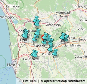 Mappa Via Famiglia Petri, 56010 Vicopisano PI, Italia (10.615)