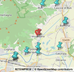 Mappa Via Famiglia Petri, 56010 Vicopisano PI, Italia (2.81231)