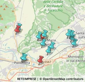 Mappa Via Fonte, 56020 Santa Maria a Monte PI, Italia (3.89786)