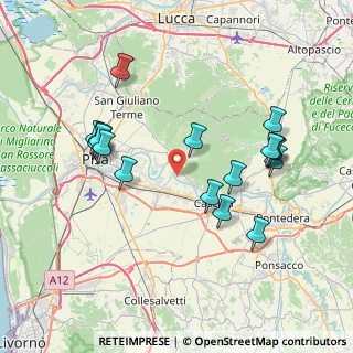 Mappa Località la Colmata, 56021 Cascina PI, Italia (7.95824)