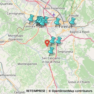 Mappa Via Treggiaia, 50026 San Casciano in Val di pesa FI, Italia (7.57769)
