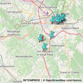 Mappa Via Treggiaia, 50026 San Casciano in Val di pesa FI, Italia (8.56545)