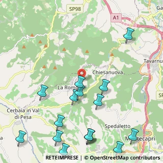 Mappa Via Treggiaia, 50026 San Casciano in Val di pesa FI, Italia (2.93938)