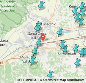 Mappa Via Ugo Nobile snc Interporto, 56028 San Miniato PI, Italia (5.772)