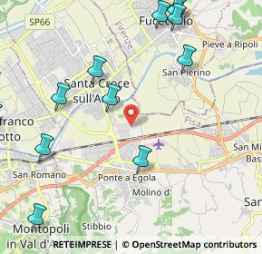 Mappa Via Ugo Nobile snc Interporto, 56028 San Miniato PI, Italia (2.97571)