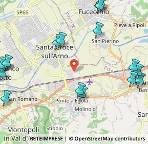 Mappa Via Ugo Nobile snc Interporto, 56028 San Miniato PI, Italia (3.211)