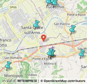 Mappa Via Ugo Nobile snc Interporto, 56028 San Miniato PI, Italia (2.93083)
