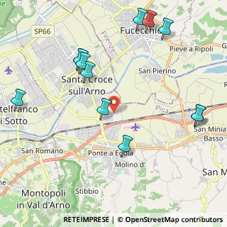 Mappa Via Ugo Nobile snc Interporto, 56028 San Miniato PI, Italia (2.55667)