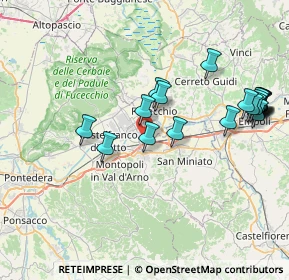 Mappa Via Ugo Nobile snc Interporto, 56028 San Miniato PI, Italia (8.819)