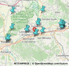 Mappa Via Ugo Nobile snc Interporto, 56028 San Miniato PI, Italia (9.181)