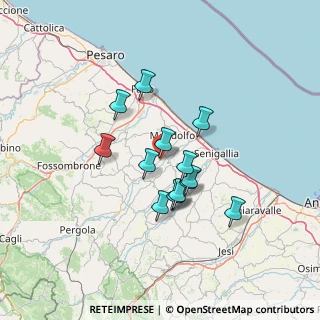 Mappa Via Fornace, 61040 Monte Porzio PU, Italia (10.885)