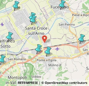 Mappa Via Magellano, 56028 San Miniato PI, Italia (3.20167)